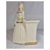 Vintage Lady Figurine Planter