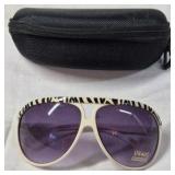 Vintage Sunglasses – Zebra Print with UV400 Protection