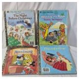 Little Golden Books Set – Night Before Christmas, Winnie the Pooh Eeyore, Prince and the Pauper, Thumbelina