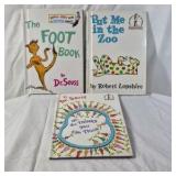Vintage Dr. Seuss Books – The Foot Book, Put Me in the Zoo, Oh, the Thinks You Can Think!