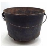 Vintage Cast Iron Cauldron Pot with Bail Handle