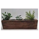 Wooden Herb Planter – Four Holes