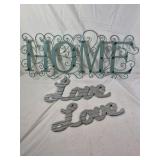 Vintage Metal Wall Signs – HOME and Love