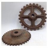 Vintage Cast Iron Sprockets