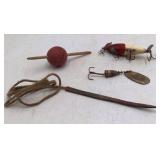 Vintage Fishing Lures and Bobber Lot
