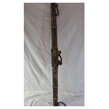 Vintage Wooden Spreader Bar with Iron Rings