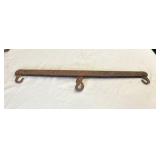 Vintage Iron Log Chain Hook Bar
