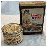 Vintage Advertising Tins – Hungry Jack and Mrs. Leland