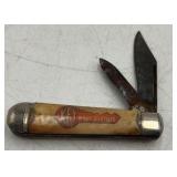 Vintage Key Work Clothes Advertising Pocket Knife