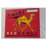 Vintage Red Kamel Cigarettes Tin Sign