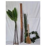 Bamboo Poles and Broom Assortment