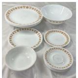 Vintage Corelle Dinnerware Set – Gold Floral Pattern