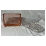 Vintage Glass  – Scottie Dog and Car