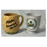 Vintage Hawaii Themed Mugs