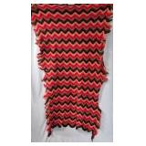 Chevron Pattern Wool Throw Blanket