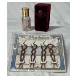 Parisian Hair Barrettes with Perfume Bottle