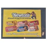 Framed Nabisco Newtons Advertisement Print – Fruit Flavors with Monkey Mascot