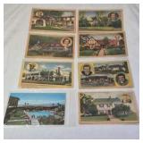Lot of Vintage Postcards – Mid-Century Homes with Celebrity Portraits
