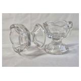 Vintage Glass Candlestick Holders