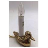 Vintage Brass Duck Night Light