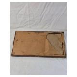 Framed Folk Art Sign – Slave Quarters Text with Stained Glass Border