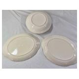 Vintage Porcelain Serving Platters – Floral Rose Pattern