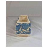 Vintage Brayton Laguna Planter – Blue Fruit and Leaf Relief