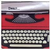 Typewriter Novelty Crossbody Bag – Red with Keyboard Design