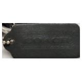 Vintage Leather Shoulder Bag – Coach with Zip Top and Adjustable Strap