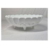 Fenton Milk Glass Bowls – Ruffled and Grape Pattern