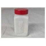 Vintage Milk Glass Pepper Shaker – Ribbed with Raised Letter