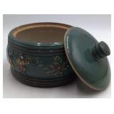 Vintage German Folk Art Lidded Bowl – Mid-20th Century