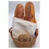 Longaberger Basket with Leather Handles – American Traditions