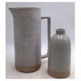 Vintage Stoneware Pitcher and Bottle – Heath & Hanna Marked