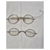 Vintage Round Wire Rim Eyeglasses
