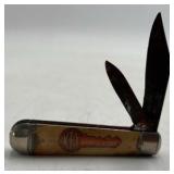 Vintage Key Work Clothes Advertising Pocket Knife