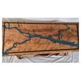 Epoxy River Console Table