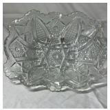 Vintage Clear Glass Serving Bowls – Pressed Patterns