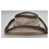 Straw Cowboy Hat with Ombre Band