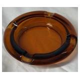Vintage Amber Glass Ashtray – Camel Lights Ashtray