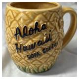 Vintage Hawaii Themed Mugs