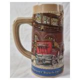 1987 Budweiser Stein – National Historical Landmark Series Clydesdale Stables Description: Ceramic beer