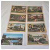 Lot of Vintage Postcards – Mid-Century Homes with Celebrity Portraits