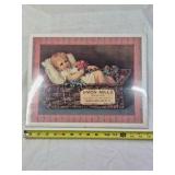 Vintage Advertising Print – Union Mills Flour Baby in Basket
