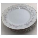 Vintage Arita China Dinner Plates and Saucers – Floral Sprig Pattern