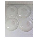 Vintage Fire King Milk Glass Plates – Golden Wheat Pattern