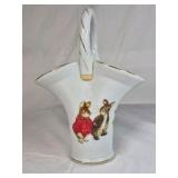 2002 Peter Rabbit Porcelain Basket – Peter Rabbit and Benjamin Bunny