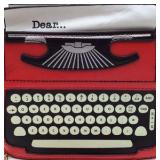 Typewriter Novelty Crossbody Bag – Red with Keyboard Design