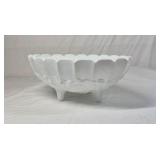 Fenton Milk Glass Bowls – Ruffled and Grape Pattern