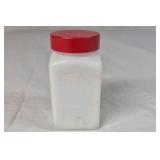 Vintage Milk Glass Pepper Shaker – Ribbed with Raised Letter